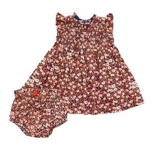 Pink Chicken Floral Holiday Dress